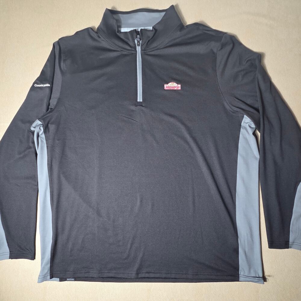 Puma Golf Gamer 1/4 Zip Pullover Johnsonville Charcoal Black NWT Men's XXL